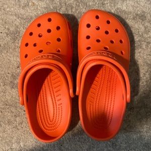 Orange Crocs